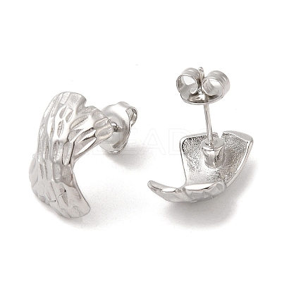 Non-Tarnish 304 Stainless Steel Stud Earrings EJEW-Z022-27P-1
