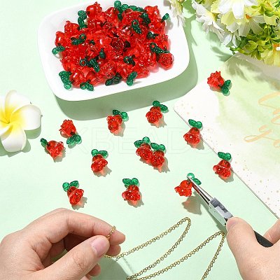 Transparent Acrylic Pendants MACR-CJC0004-44-1