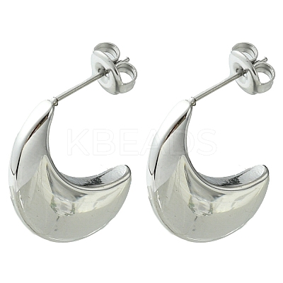 Non-Tarnish 304 Stainless Steel Stud Earrings EJEW-Z038-06P-1