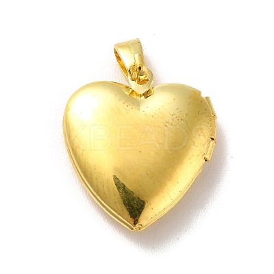 Rack Plating Brass Locket Pendants KK-I688-04G-1