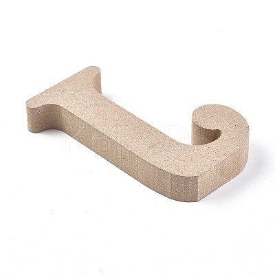 Letter Unfinished Wood Slices LS-DIY-WH0162-62J-1