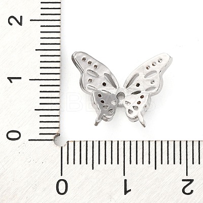 Brass Micro Pave Cubic Zirconia Beads KK-K378-42P-1