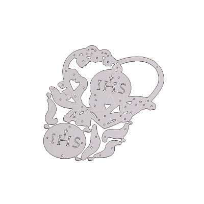 Heart Frame Carbon Steel Cutting Dies Stencils DIY-F028-21-1