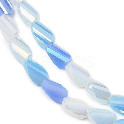 Electroplate Glass Beads Strands EGLA-P065-01A-07-1