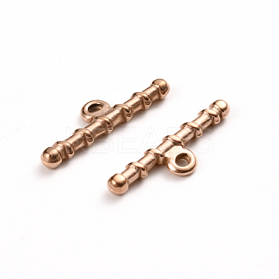 Ion Plating(IP) 304 Stainless Steel Toggle Clasps Parts STAS-D142-05C-RG-1