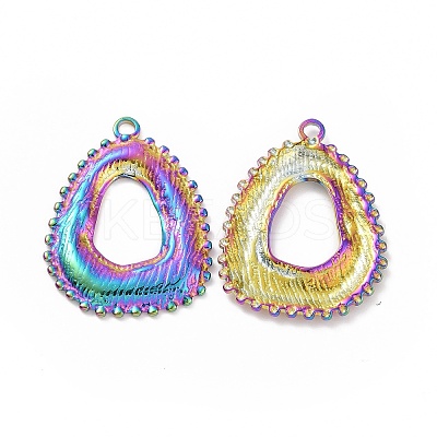 Ion Plating(IP) 304 Stainless Steel Pendants STAS-C003-07MC-1