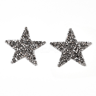 Star Glitter Hotfix Rhinestone DIY-WH0301-92A-04-1