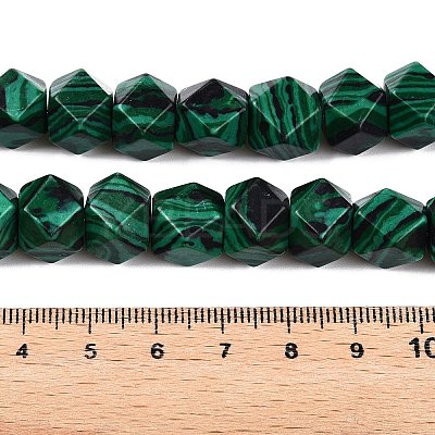 Synthetic Malachite Dyed Beads Strands G-T38-29-1