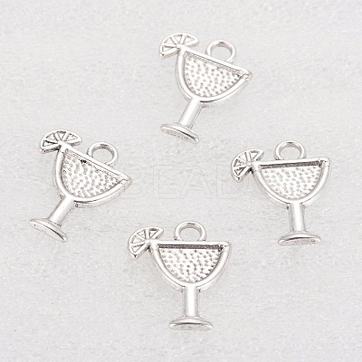 Tibetan Style Alloy Cocktail Pendants TIBEB-A14275-AS-FF-1