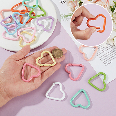 20Pcs 10 Colors Alloy Rock Climbing Carabiners FIND-ME0002-81-1