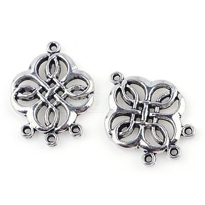 Tibetan Style Alloy Chandelier Components TIBE-Q054-06AS-RS-1