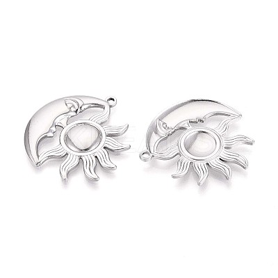 304 Stainless Steel Pendants STAS-T065-09P-1