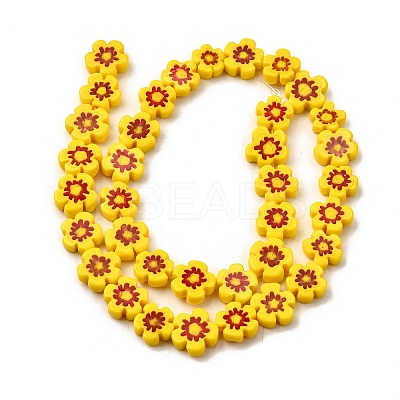 Handmade Millefiori Glass Bead Strands LAMP-J035-10mm-03-1