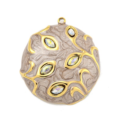 Ion Plating(IP) 304 Stainless Steel Rhinestone Pendants STAS-U007-02D-G-1