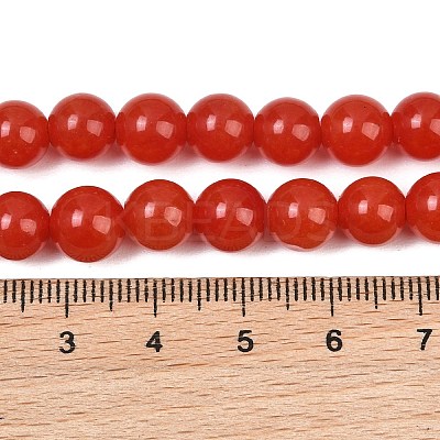 Natural Dyed White Jade Beads Strands GG-CBAEB22-B01-8mm-06-1