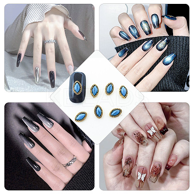 64Pcs 16 Style Zinc Alloy Cabochons MRMJ-AR0001-22-1