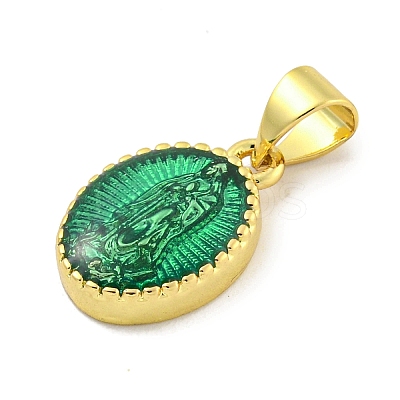 Rack Plating Brass Enamel Pendants KK-B091-15B-1