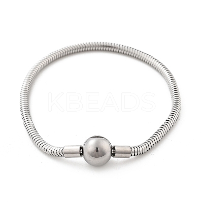 304 Stainless Steel Bracelets BJEW-M079-01P-02-1