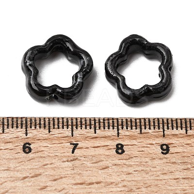 Flower Hollow Glazed Porcelain Bead Frame PORC-A034-09F-1