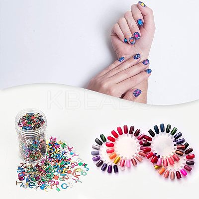 PVC Nail Art Glitter Sequins MRMJ-NB0001-08-1