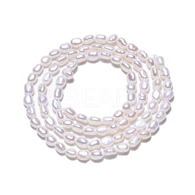 Natural Cultured Freshwater Pearl Beads Strands PEAR-N014-03G-1