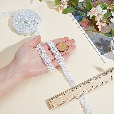 Glitter Resin Hotfix Rhinestone DIY-WH0622-417A-1