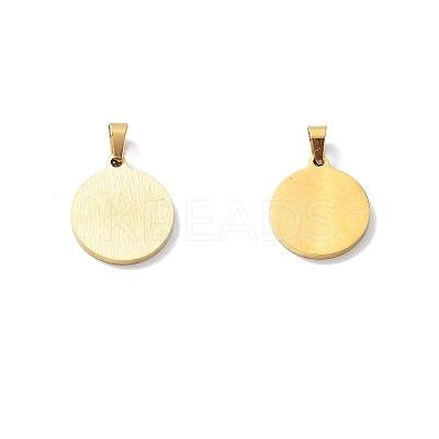 PVD Vacuum Plating 304 Stainless Steel with White Shell Pendants STAS-G268-01X-G-1