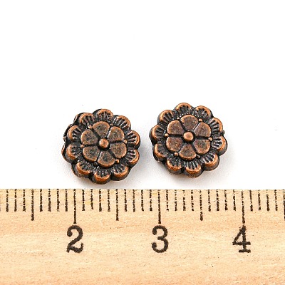 Tibetan Style Alloy Beads PALLOY-F307-06R-1