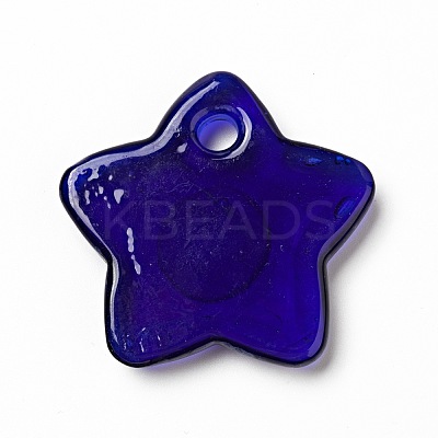 Handmade Evil Eye Lampwork Pendants LAMP-G153-01-1