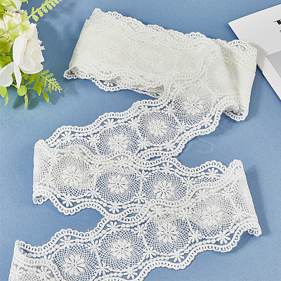 5 Yards Flat Cotton Lace Ribbon OCOR-GF0004-71A-02-1