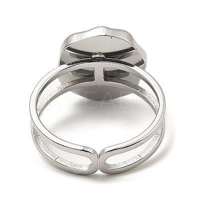 Non-Tarnish 304 Stainless Steel Open Cuff Rings RJEW-Z018-27P-1