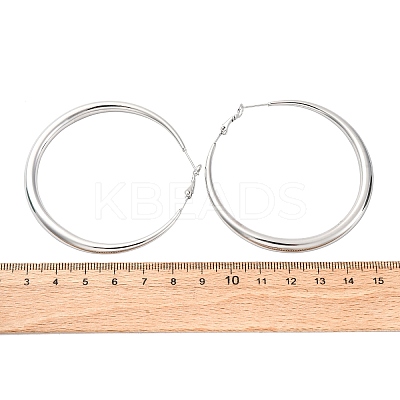 304 Stainless Steel Hoop Earrings EJEW-Z093-01P-02-1