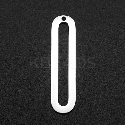 Tarnish Resistant 201 Stainless Steel Open Back Bezel Pendants STAS-R111-LA080-1