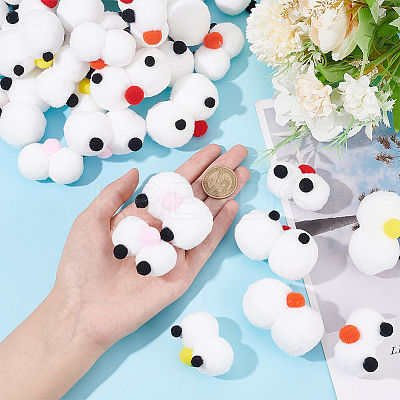 32Pcs 8 Style Polyester Felt Craft Cartoon Eyeballs DIY-NB0008-87-1
