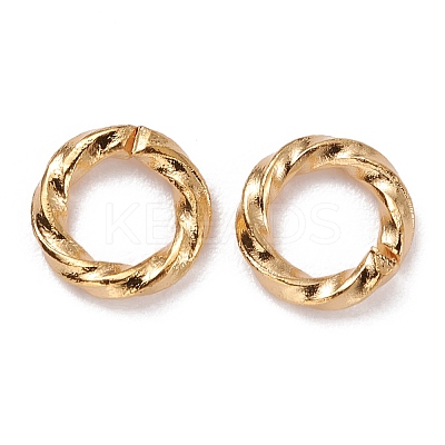 Brass Open Jump Rings X-KK-F824-110A-G-1