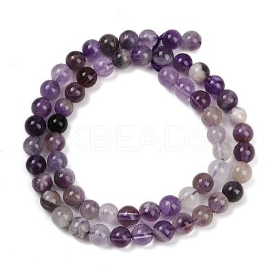 Natural Amethyst Beads Strands G-F591-25-6mm-1