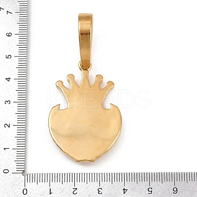 304 Stainless Steel with Rhinestone Pendants LS-STAS-Z171-25G-01-1