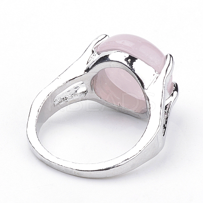 Natural Rose Quartz Rings G-S242-09-B-1