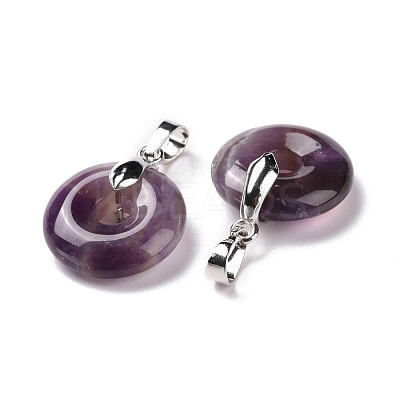 Natural Amethyst Pendants G-E059-01P-02-1