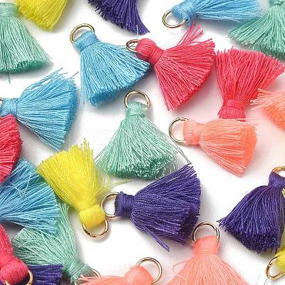 30Pcs 6 Colors Polycotton(Polyester Cotton) Tassel Pendant Decorations FIND-YW0003-21-1