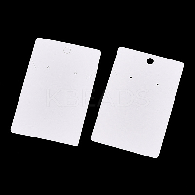 Rectangle Paper One Pair Earring Display Cards with Hanging Hole CDIS-YWC0001-01-1
