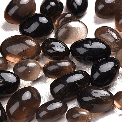 Natural Smoky Quartz Oval Palm Stone Reiki Polished Healing Pocket Worry Stone PW-WGB8A83-01-1