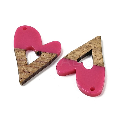 Resin and Walnut Pendants WOOD-I013-08B-1