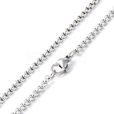 Non-Tarnish 304 Stainless Steel Ring with Tassel Pendant Necklace with Box Chains for Women NJEW-B087-01P-1
