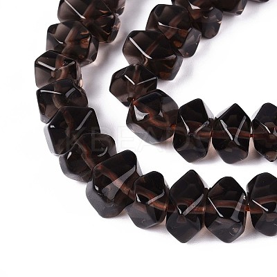 Natural Ice Obsidian Beads Strands G-D091-A26-1