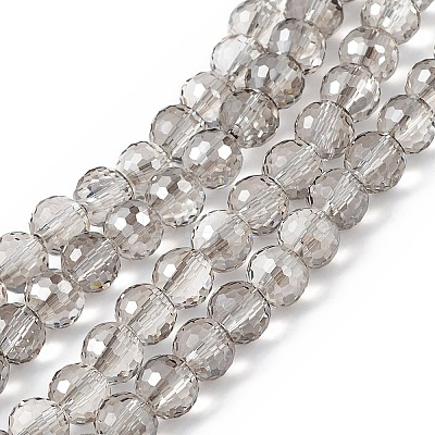 Transparent Electroplate Glass Beads Strands EGLA-F151-PL02-1