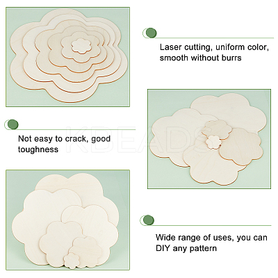 Wooden Blank Plates Set DIY-WH0016-66-1