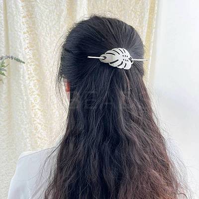 Alloy Hair Sticks OHAR-C006-02P-1