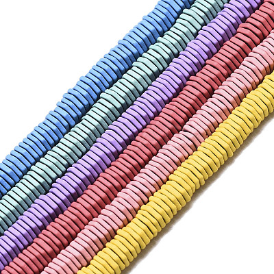 Spray Painted Non-magnetic Synthetic Hematite Beads Strands G-S371-003-1