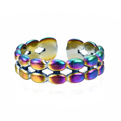 Hollow Cuff Rings RJEW-N038-031-1